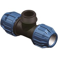 T-rørforbindelse 32mm, 1" perfekt til store rørsystemer og installation.