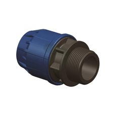 Rørkobling i 3/4", perfekt til forskellige tilslutningsbehov inden for landbrug.