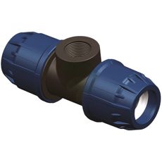 T-rørkobling 1/2", perfekt til forgrening i rørsystemer.