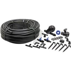 Vandingssæt til havevanding sikrer jævn og effektiv vanding.