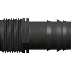 Slangenippel 20 x 3/4" ideel til højt tryk i vandingssystemer og landbrug.