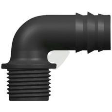 Vinklet dyse 16 x 1/2" til målrettet vanddosering i landbruget.