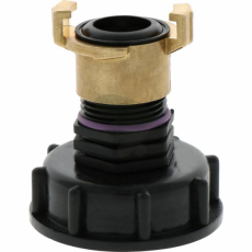 IBC-Adapter kort S60x6 med klo-kobling