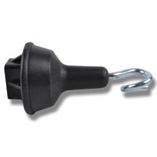 Topisolatorer til fjederstålpæle, pakke med 10 stk, holdbare og effektive.