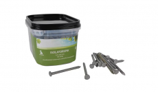 Varmgalvaniserede isolatorsøm 60x3,4 mm, 195 stk, perfekte til hegn.