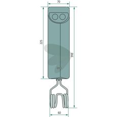 Vendeplade, delnummer 7605844, ideel til jordbearbejdning.