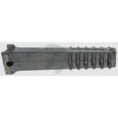 Skæreplade med profil til begge sider, robust og alsidig.