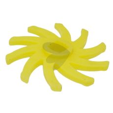 Støtterulle med 10 fingre, mål 256x40x40,5 mm, for effektiv drift.