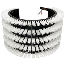 Effektiv børste til rengøring af landbrugs- og byggemaskiner.