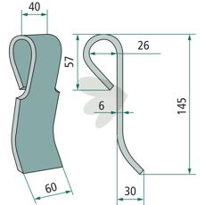 Ukendelskniv model 7772, fremragende til effektiv ukrudtsbekæmpelse i landbrug.