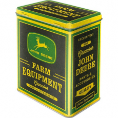 John Deere metaldåse 1,3L, ideel til opbevaring og som samlerobjekt.