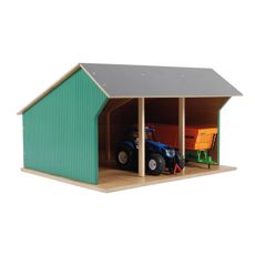 Større trækasse i modelskala 1:32, perfekt til at bygge en bondegård.