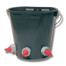 Komplet lammebar på 8 liter med tre sutter, perfekt til dyrehold.