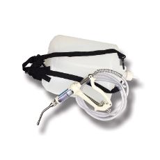 Drench-Matic doseringssprøjte med rygbeholder for effektiv fodring.