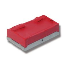 Rød farveblok for nem identifikation af dyr og marker.