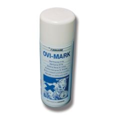 Blå fåremærkespray i 400 ml, perfekt til mærkning af får og kvæg.