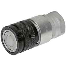 Hun 3/4 BSP Flat-Face kobling med eliminator, perfekt til landbrug.