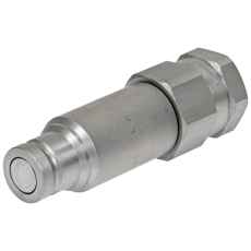 Flat-Face kobling han 3/4 BSP med eliminator for effektiv forbindelse i hydrauliksystemer.