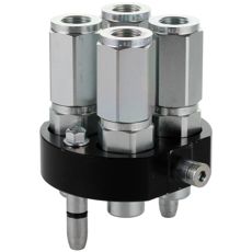 Mobil multifaster med 4x1/2" BSP, 70L og 250Bar, til fleksible løsninger i marken.