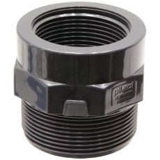 Bøsning 1 1/4" med udvendig og indvendig gevind til PVC-U rør.