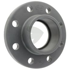 Holdbar limeflange i PVC-U, ideel til rørledninger og systemer.