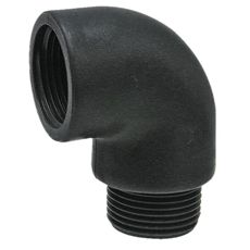 Bue 90°, perfekt til at styre flowet i rørsystemer og hydraulik.