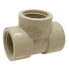 T-stykke med 3x indvendigt gevind, ideelt til at skabe rørforgreninger.