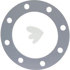 Stålflange til PVC kravebøsninger med DIN-hulmønster for stabile forbindelser.