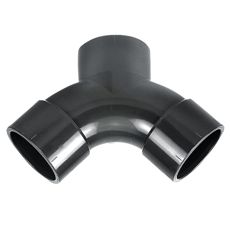 Y-stykke med bue i PVC-U, god til vandledninger.