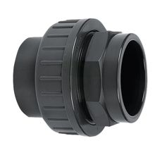 Robust PVC-U skrueforbindelse med limmuffe, for langvarig ydeevne.