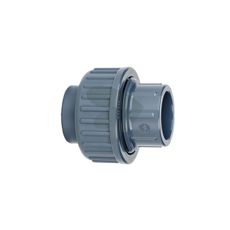 PVC-U skrueforbindelse med limmuffe, ideel til industrielle anvendelser.