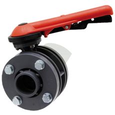 Spærrespjæld til rørsystemer, 125mm, lavet af PVC-U for holdbarhed og let installation.