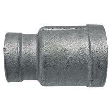 Reduceringsnippelhylster med dobbelt indvendig gevind til rørsystemer.