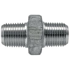 Dobbeltnippel med udvendigt gevind, bruges i forskellige rørkoblinger og installationer.