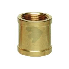 Muffe med dobbelt indvendigt gevind, perfekt til mekaniske applikationer.