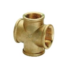 Kryds med fire indvendige gevind til effektiv forgrening af rørsystemer.