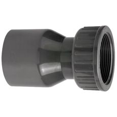 Praktisk 2/3 skrueforbindelse i PVC-U med limmuffe og skrueforbindelse til nem installation.