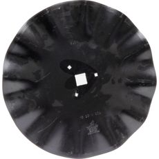 Korrugeret skive, designet til effektiv jordreparation og dyrkning.