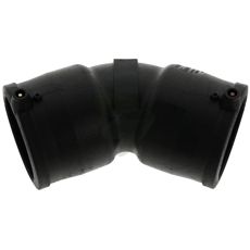 Vinkel 45° der muliggør lettere installation af rørsystemer.