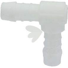 Vinkel 90° PVC med to slangetilslutninger, passer perfekt i traktor.