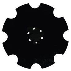 Tandet tallerken med Ø 460 mm, perfekt til dybbearbejdning af jord.