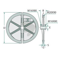 Pakning 110001023, vigtig for at forhindre lækage.