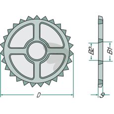 Stjerngreb, et pålideligt tilbehør der forbedrer maskinens ydeevne.