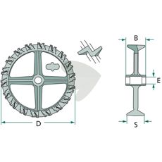Kamring højre med halvt nav, sikrer optimal drift og stabilitet.