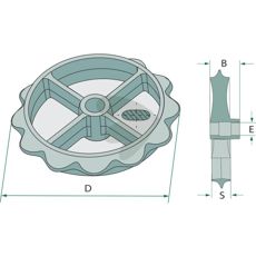 Valsekrans 301002, forbedrer ydeevne og effektivitet i landbrugsudstyr.