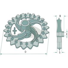 Valse ring 101108, effektiv komponent for pålidelig maskinoperation.