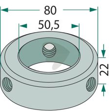 Kvalitets klemhylse til effektiv fastgørelse af maskindele.