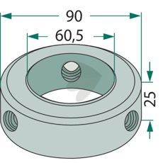 Produktiv klemhylse, designet til optimering af maskinens ydeevne.