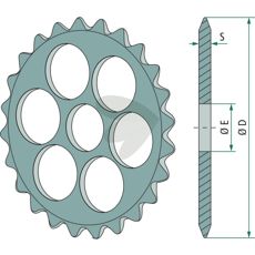 Stjernering 15385, en del for pålidelig drift af landbrugsmaskiner.