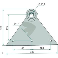 Komplet mellemleje til traktorer, optimalt til effektiv drift og vedligehold.